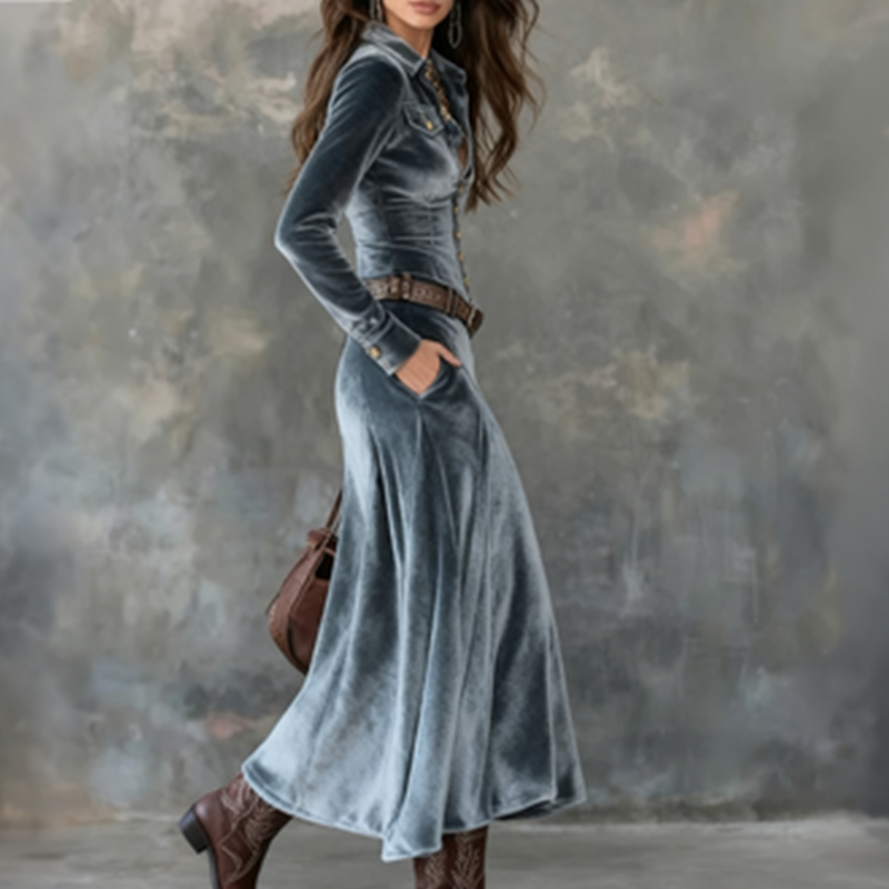 Vestido maxi moderno